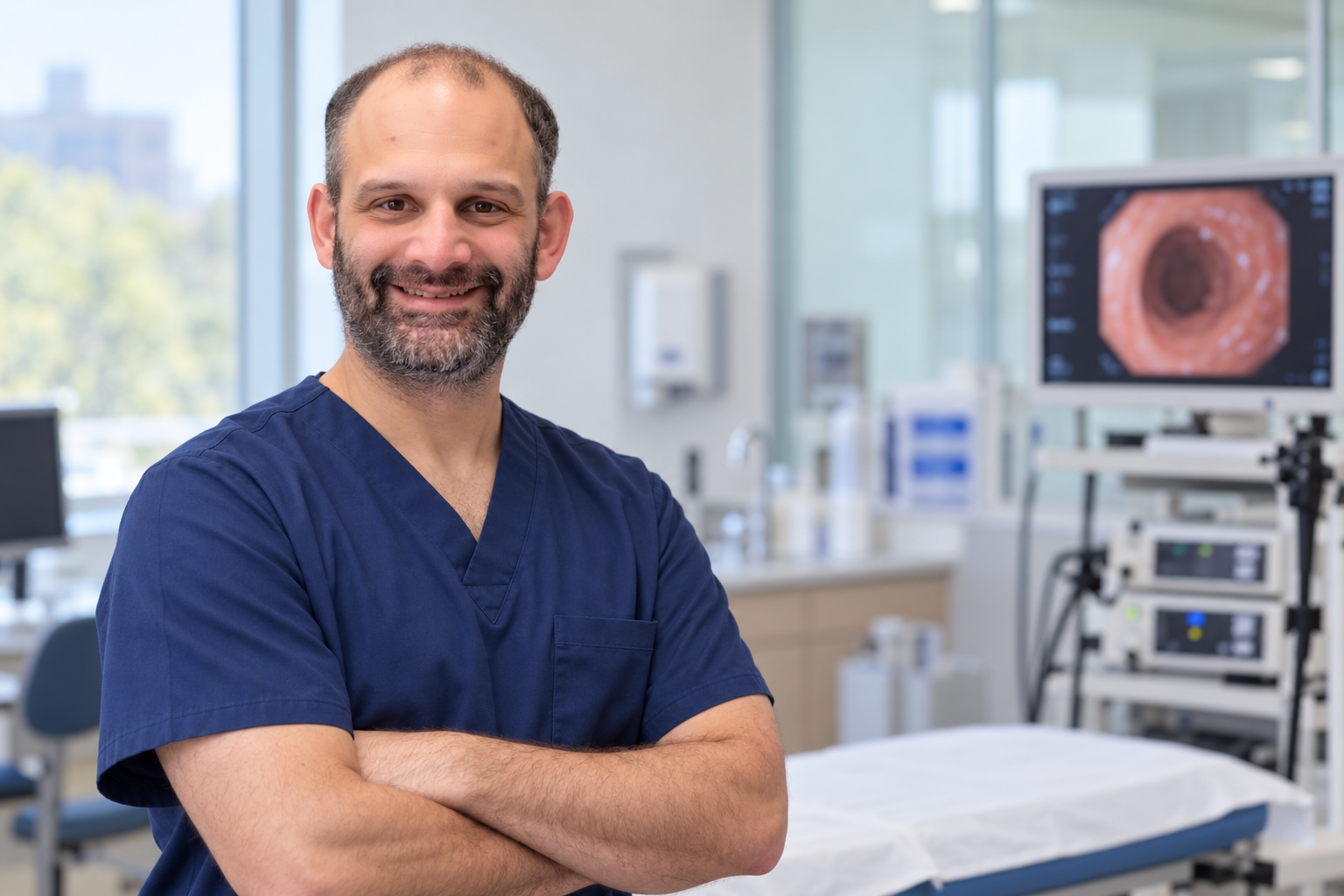 Jason Reich, MD in a clinical gastroenterology setting